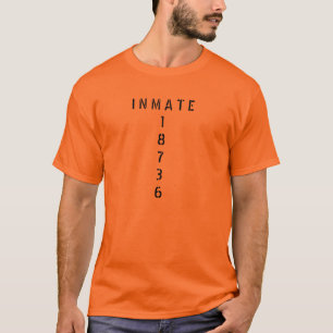 刑務所のジャンプスーツのワイシャツ Tシャツ