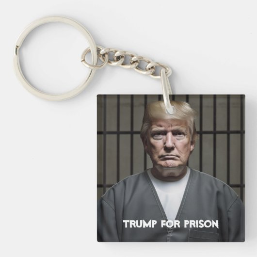 刑務所のトランプのためにトランプ キーホルダー (正面)