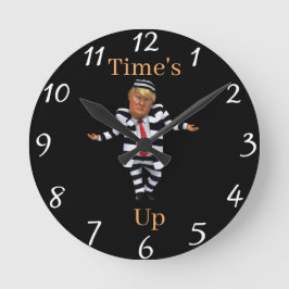 刑務所のトランプ衣服時計 ラウンド壁時計