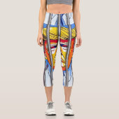 刑務所のトランプ高いウェイストヨガカプリス、XS (0-2) カプリレギンス (正面)