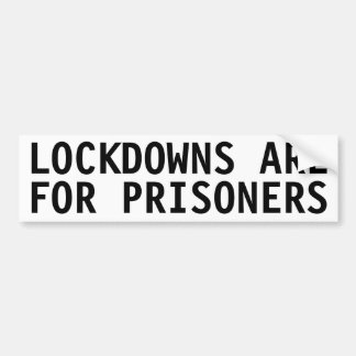 刑務所のバンパーステッカー用のロックダウン バンパーステッカー