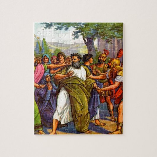 刑務所のパズルのデザインに行っているポール ジグソーパズル (縦)