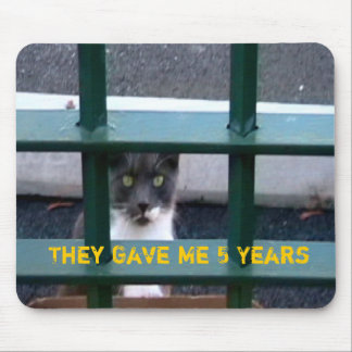 刑務所のマウスパッドの猫 マウスパッド