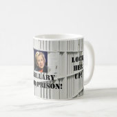 刑務所のマグのためのヒラリー コーヒーマグカップ (正面右)
