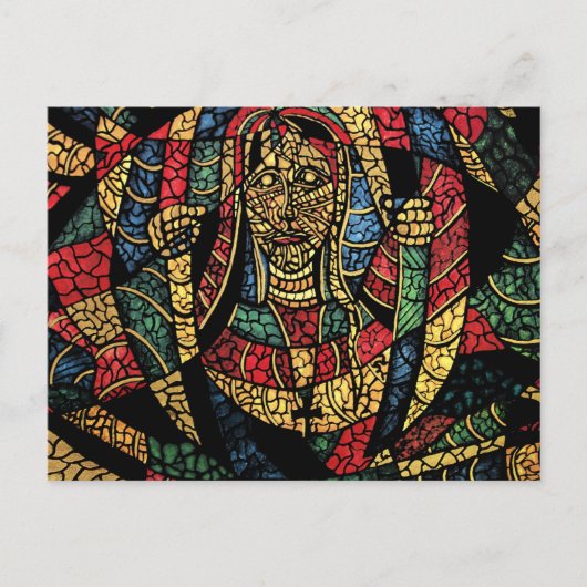 刑務所の囚人の抽象アートのポストカード ポストカード (正面)