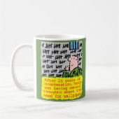 刑務所の囚人は壁紙を必要としない コーヒーマグカップ (左)