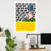 刑務所の囚人は壁紙を必要としない ポスター (ホームオフィス)