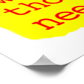 刑務所の囚人は壁紙を必要としない ポスター (角)