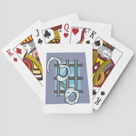 刑務所の手錠 トランプ (裏面)