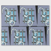 刑務所の手錠 ラッピングペーパー (フラット)