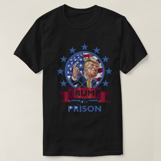 刑務所の政治犯を求めてトランプをする Tシャツ (デザイン正面)