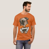 刑務所の犬、悪い犬の友達の女の子 Tシャツ (正面フル)