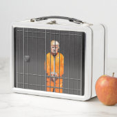 刑務所の白い弁当箱のトランプ メタルランチボックス (インサイチュ)