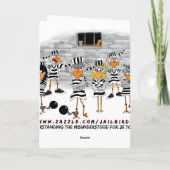 刑務所の監獄 カード (裏面)