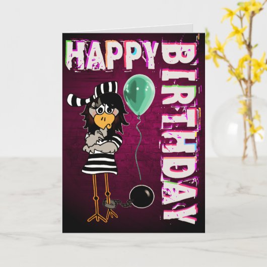 刑務所の看守 カード (黄色い花)