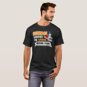 刑務所の給食刑務所より悪い学校給食 Tシャツ (正面フル)