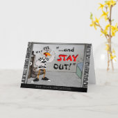 刑務所の釈放カード: Jailbird カード (黄色い花)