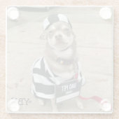 刑務所の鳥のヘイイ ガラスコースター (裏面)