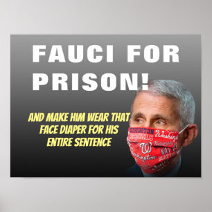 刑務所のFauci - Anthony Fauciアンチのポスター ポスター