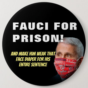 刑務所のFauci - Anthony Fauciアンチボタン 缶バッジ