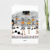 刑務所のJailbird カード (裏面)