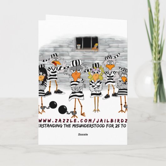 刑務所のJailbird カード (裏面)