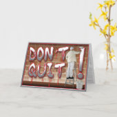 刑務所カード-やめないで下さい カード (黄色い花)