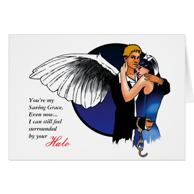 刑務所カード-愛情のある天使 (正面横)