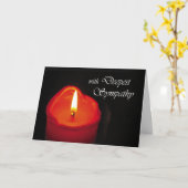 刑務所カード-最も深い悔やみや弔慰 カード (黄色い花)