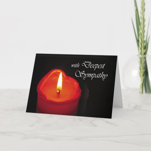 刑務所カード-最も深い悔やみや弔慰 カード (正面)