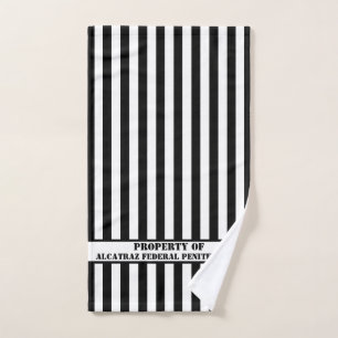 刑務所スタイル連邦刑務所パーソナライズ ハンドタオル