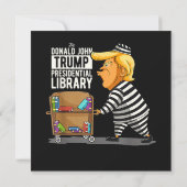 刑務所トランプ大統領図書館 招待状 (裏面)