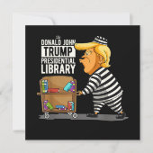 刑務所トランプ大統領図書館 招待状 (正面)