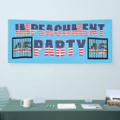 刑務所バー議長45弾劾パーティー 横断幕 (トレードショー)