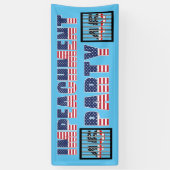 刑務所バー議長45弾劾パーティー 横断幕 (縦)