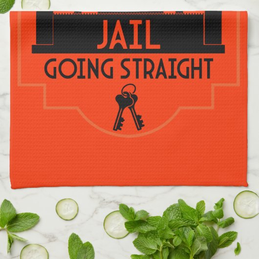 刑務所内で釈放されたギフト キッチンタオル (折り畳み)