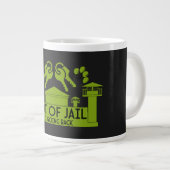 刑務所内で釈放されたギフト ジャンボコーヒーマグカップ (正面右)
