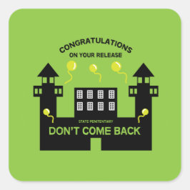 刑務所内で釈放されたギフト スクエアシール