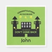 刑務所内で釈放されたギフト スタンダードランチョンナプキン (正面)