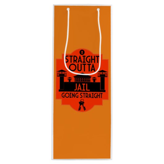 刑務所内で釈放されたギフト ワインギフトバッグ (正面)