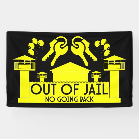 刑務所内で釈放されたギフト 横断幕 (横)