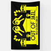 刑務所内で釈放されたギフト 横断幕 (縦)