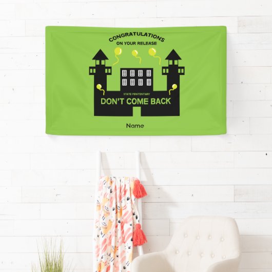 刑務所内で釈放されたギフト 横断幕 (インサイチュ)
