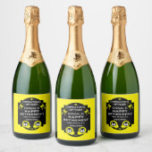 刑務所刑務所刑務官の退職 スパークリングワインラベル (ボトル)