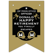 刑務所刑務所刑務官の退職 バンティングフラッグ (第1の旗)