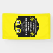 刑務所刑務所刑務官の退職 横断幕 (横)