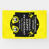 刑務所刑務所刑務官の退職 横断幕 (横)