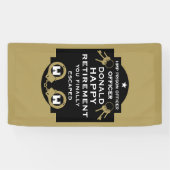 刑務所刑務所刑務官の退職 横断幕 (横)