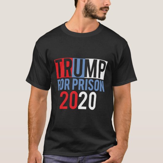 刑務所弾頭が彼を大統領に縛り付ける Tシャツ (正面)
