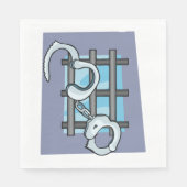 刑務所手錠ナプキン スタンダードランチョンナプキン (正面)